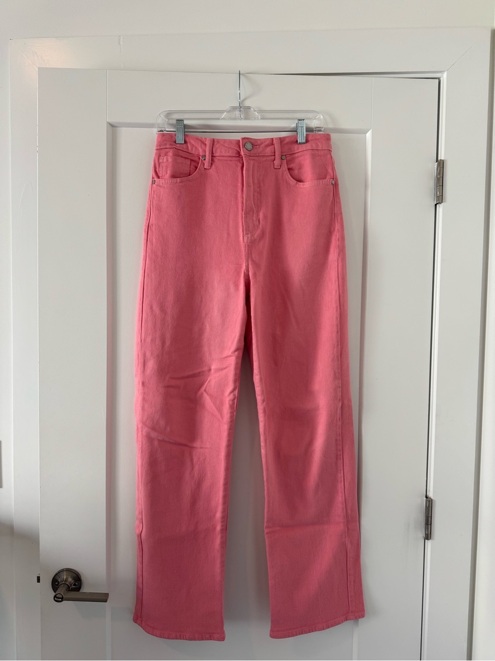 Just Black High-Rise Straight Pink Jeans